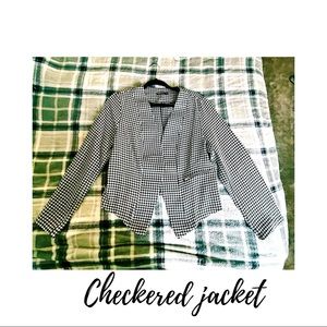 SHEIN checkered blazer